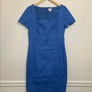 J. Crew Women’s Tailored Sheath Dress Blue 12